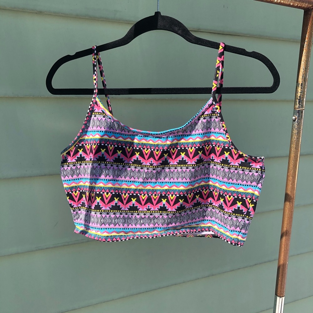 Aztec Multicolor Crop Top - Picture 2 of 5